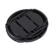 55mm Black Camera Lens Cap with Center Pinch Design - 4