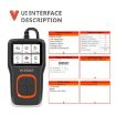 Viecar VP101 OBD2 Car Code Reader Diagnostic Scanner Analyzer - 5