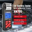 KONNWEI KW720 Car Battery Tester with Printer, 6V-24V, 3.2" Display - 3