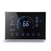 Smart Home Heat Pump Thermostat with Adapter, No WiFi, Black - 1