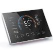 Smart Home Heat Pump Thermostat with Adapter, No WiFi, Black - 2