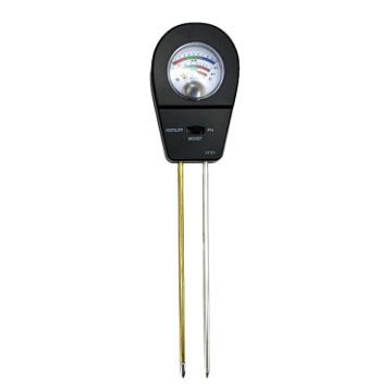 LY101 Soil Detector for PH Level - Flower & Grass Tester (Black) - 1