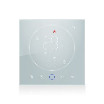 Smart Home LED Thermostat 95-240V AC 16A Without WiFi White - 1