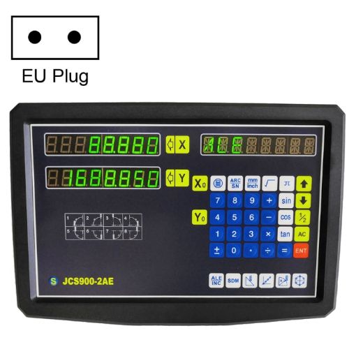 JCS900-2AE 2-Axes Digital Readout Milling Lathe, EU Plug - 1