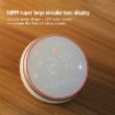 Smart Round LED Thermostat 95-240V AC 5A for Water Heating (White) - 8