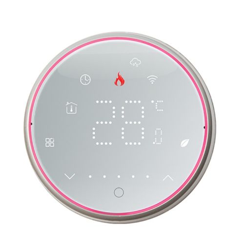 Smart LED Thermostat 95-240V for Water Heating WiFi (White) - 1