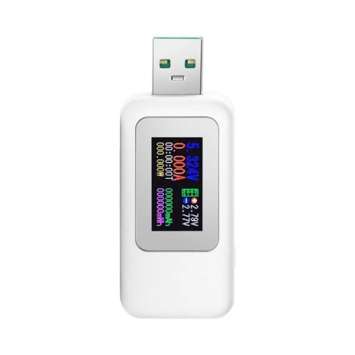 KWS-MX18 10 in 1 USB DC Tester 4-30V Voltage Meter (White) - 1