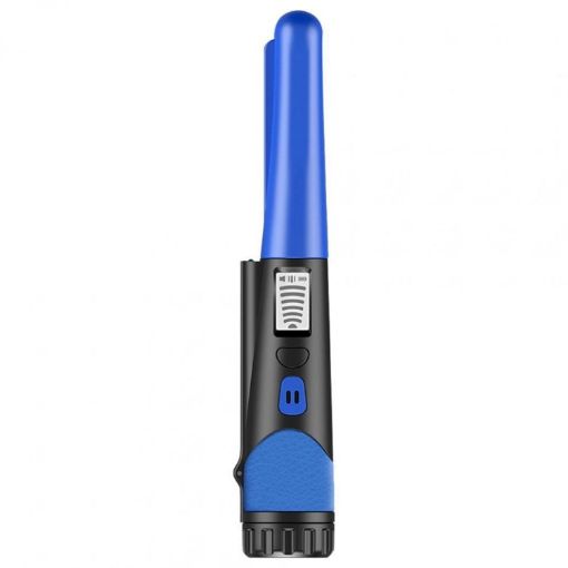 Blue Handheld Metal Detector LCD Display Gold Finder with Flashlight - 1