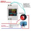 SINOTIMER SDM009 Din Rail Voltage Current Meter AC40-300V - 2