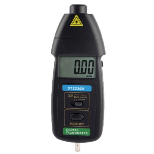 DT2236B Contact & Non-Contact Laser Digital Tachometer - 1