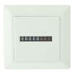 HM-1 White AC Hour Meter: 0-99,999.99 Hours Range - 2