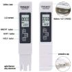 Backlight TDS & EC Water Quality Conductivity Test Pen (White) - 4