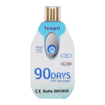 TempU 90-Day Disposable Temperature Recorder for Cold Chain Transport - 1