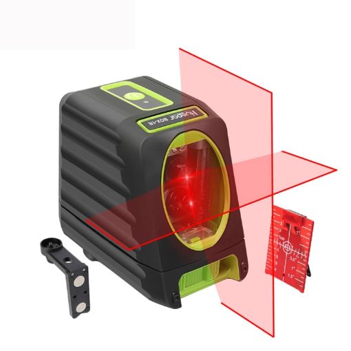 BOX-1R Red Laser Level 40mW & 10mW 2 Line for Walls & Floors - 1