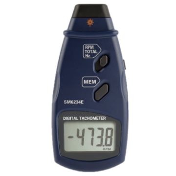 Non-Contact Digital Laser Photo Tachometer RPM Tach SM6234E - 1