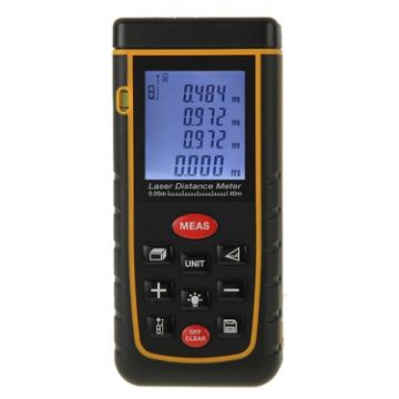RZ-A40 1.9" LCD 40m Laser Distance Meter with Level Bubble - 1