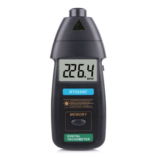 DT2234C Non-Contact Digital Laser Tachometer RPM Meter - 1