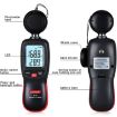 Wintact WT81 Digital Lux Meter 0-200,000 Lux, Black - 6