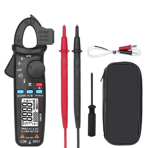 BSIDE ACM91 Digital Clamp Meter AC/DC Current Multimeter (Black) - 1