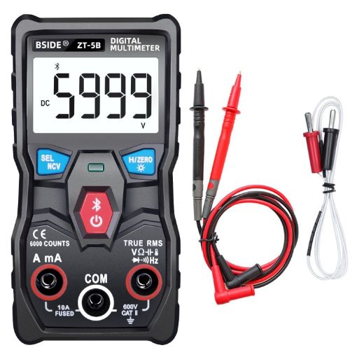 BSIDE ZT-5B Bluetooth Digital Multimeter, 6000 Words Auto Range - 1