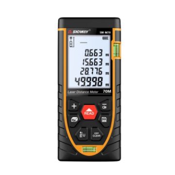 SNDWAY SW-M70 70m Laser Distance Meter Infrared Measuring Tool - 1