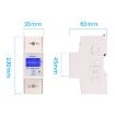 SINOTIMER DDS015 230V Energy Meter, Backlight Display, 5-80A - 3
