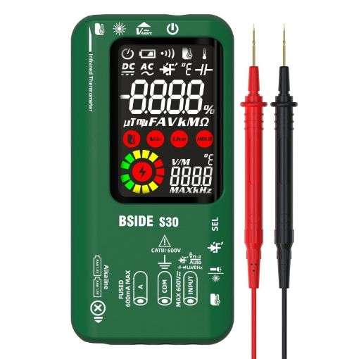 BSIDE S30 Green Smart Infrared Temp Measurement Multimeter - 1