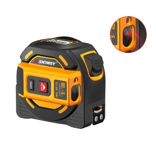 SNDWAY SW-TM60 Laser Distance Meter 60m Digital Rangefinder Tool - 1