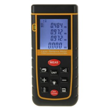 RZ-A60 60m Hand-held Laser Distance Meter with 1.9" LCD & Level Bubble - 1