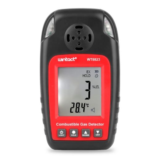 Wintact WT8823 Combustible Gas Leak Detector LCD Display Analyzer - 1