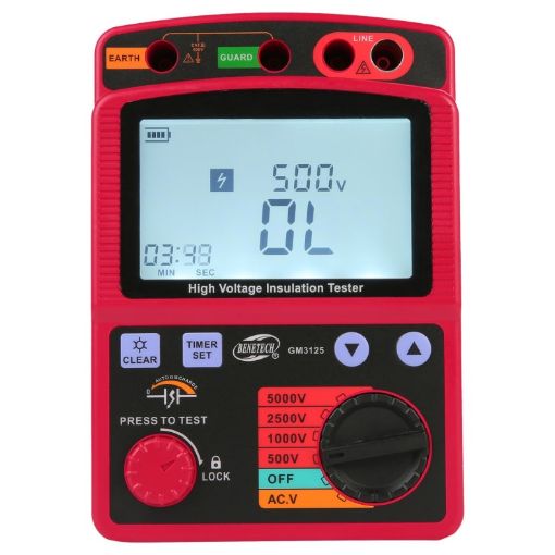 BENETECH GM3125 High Voltage Insulation & Resistance Tester - 1