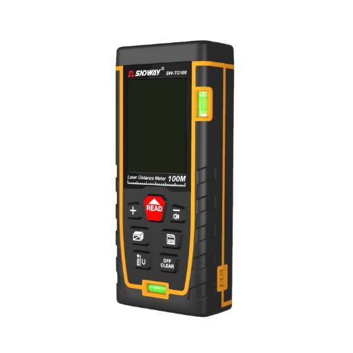 SNDWAY SW-TG100 Laser Distance Meter with Double Bubble Level - 1
