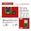 SNDWAY SW-TG100 Laser Distance Meter with Double Bubble Level - 3