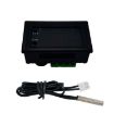 W2809 Dual Display Thermostat NTC Temperature Control (Black) - 3
