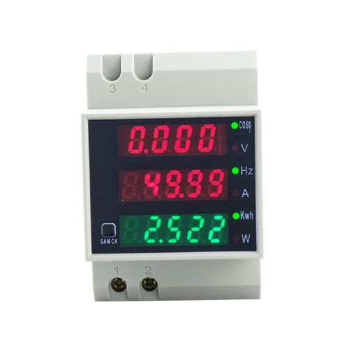 Wattmeter D52-2058 Din Rail, AC200-450V, Built-in CT - 1