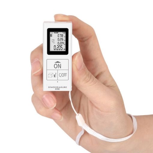 Mini 30m Rechargeable Infrared Electronic Range Finder (White) - 1