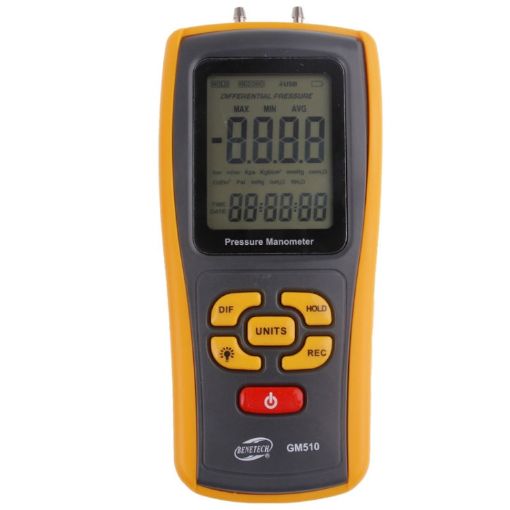 BENETECH GM510 Yellow LCD Display Pressure Manometer - 1