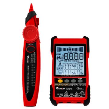 ET618 Red Adjustable Network & POE Cable Tester, Rechargeable - 1