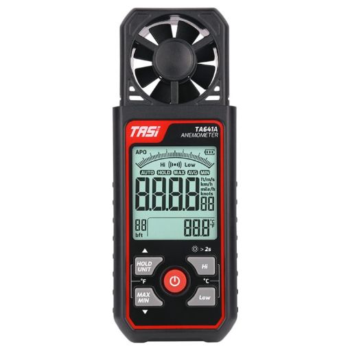 TASI TA641A High Precision Handheld Wind Speed and Volume Meter - 1