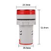 SINOTIMER ST16A 22mm LED 220V AC Ammeter 0-100A Red Indicator Light - 3