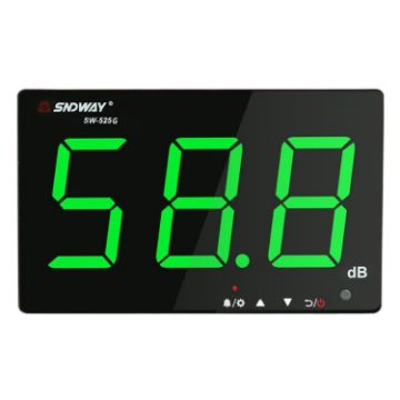 SNDWAY SW525G Wall-mounted Noise Decibel Tester 30~130dB USB Green - 1