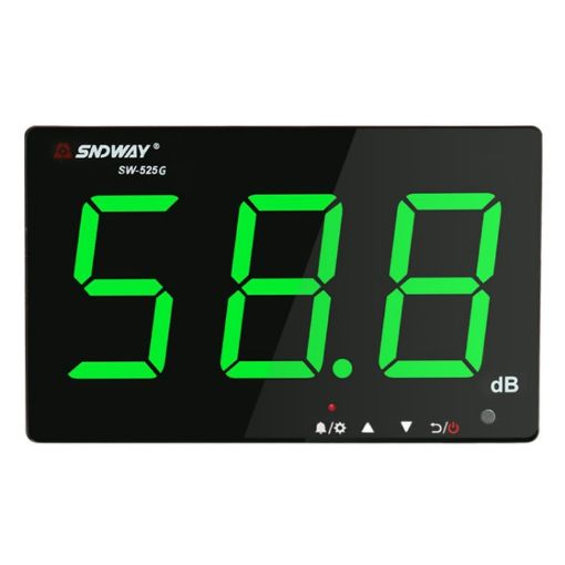 SNDWAY SW525G Wall-mounted Noise Decibel Tester 30~130dB USB Green - 1
