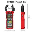 HABOTEST HT205D Clamp Multi-Function Digital Multimeter (Black Red) - 3