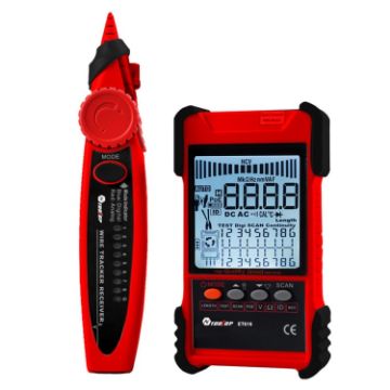 ET616 Red Rechargeable Adjustable POE Network Cable Tester - 1