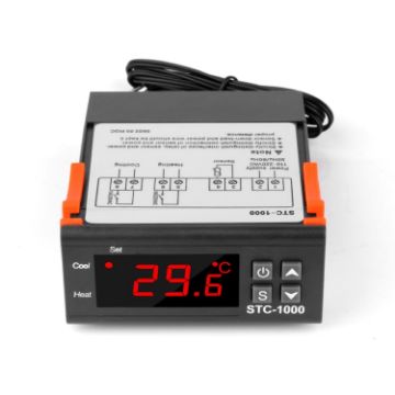 STC-1000 24V Digital Thermostat, 10A Relay for Heating/Cooling - 1