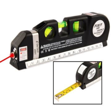 Laser Level Aligner with Horizon & Vertical Measuring Tape - 1