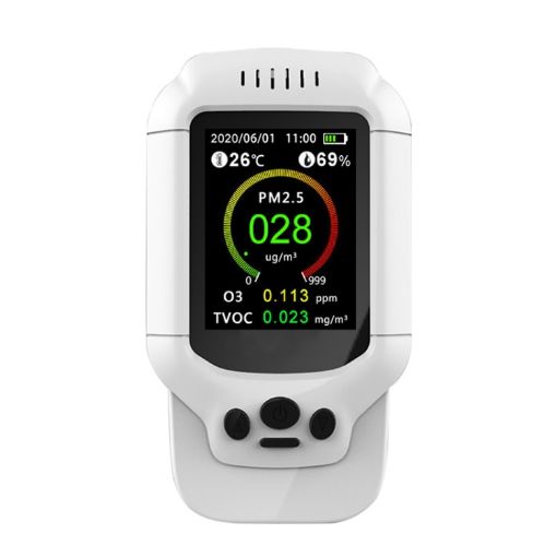 8-In-1 Air Quality Monitor: PM2.5/PM10/TVOC/O3/Temp/Humidity - 1