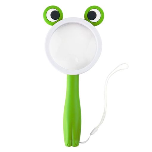 2275 5X/10X Green Frog Cartoon Animal Kids Science Magnifying Glass - 1