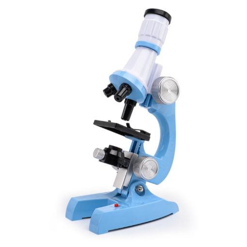 Children's Educational Microscope Toy Light Blue HD 1200X - 1