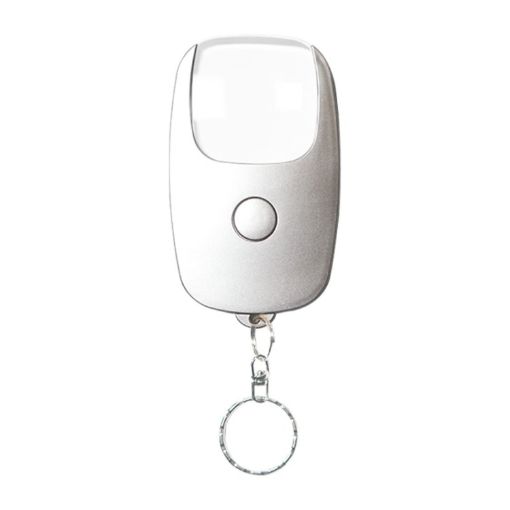 Rechargeable 5x Magnifying Glass with Light & Keychain (Silver) - 1